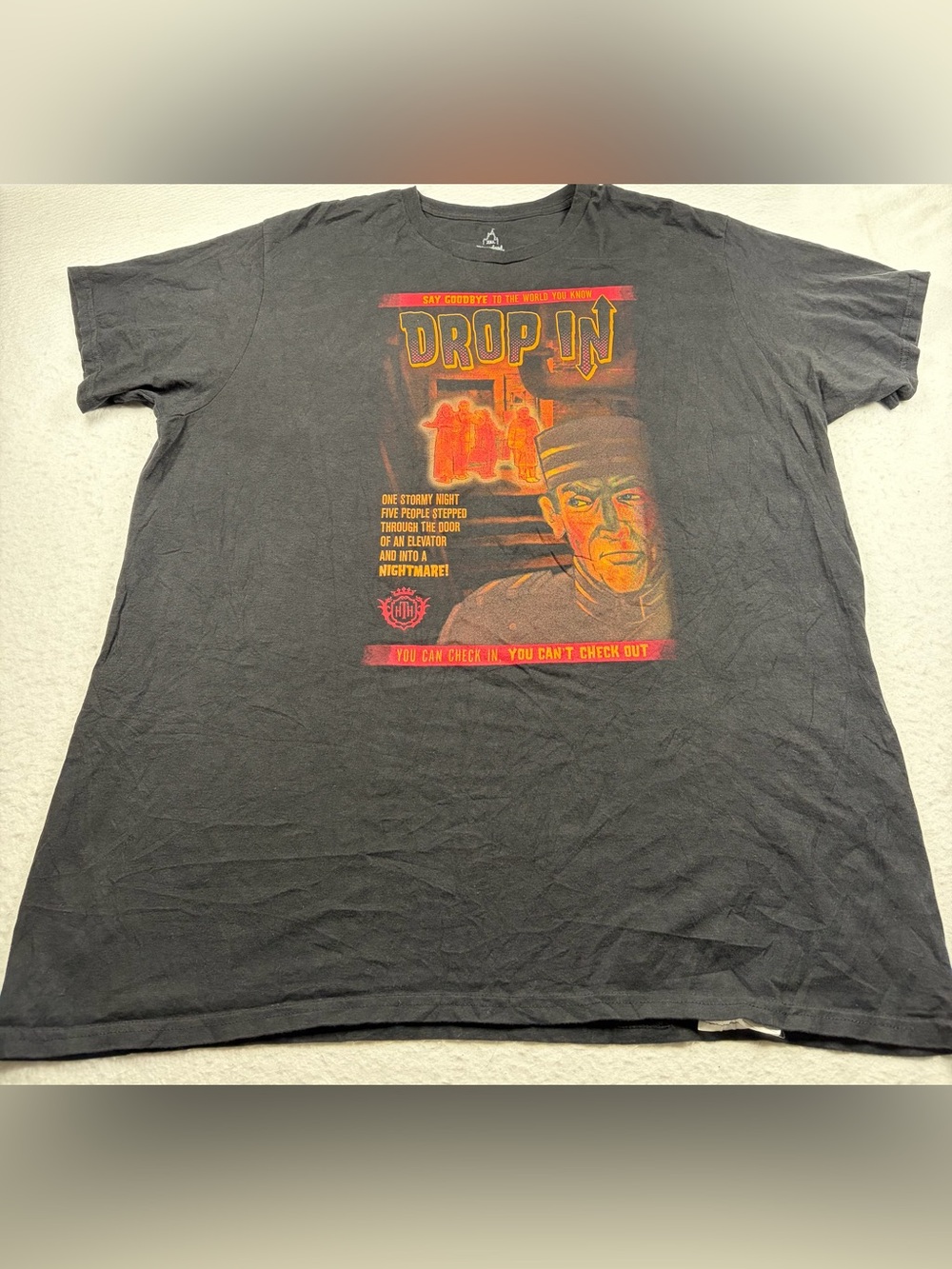 Disneyland Parks Tower of Terror Drop In Glow In The Dark Graphic T-Shirt XXL